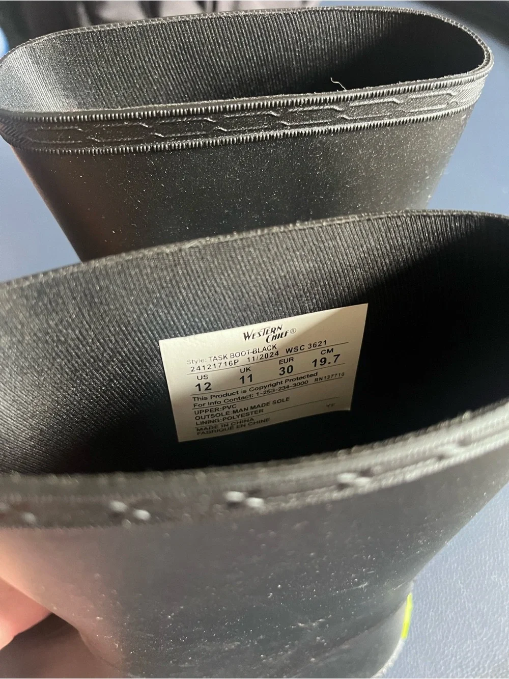 Western Chief Classic Black Rubber Rain Boots